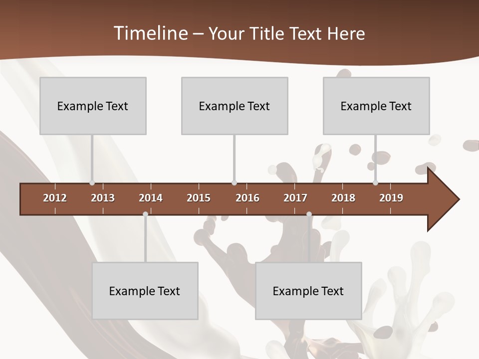 Liquid Dark Swirl PowerPoint Template
