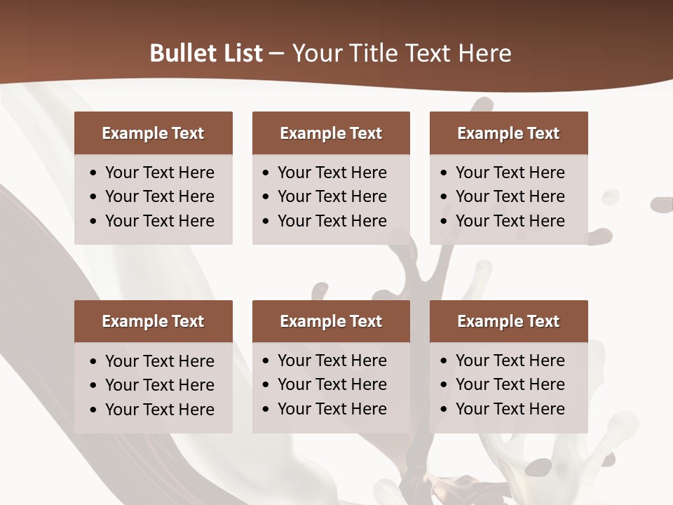 Liquid Dark Swirl PowerPoint Template