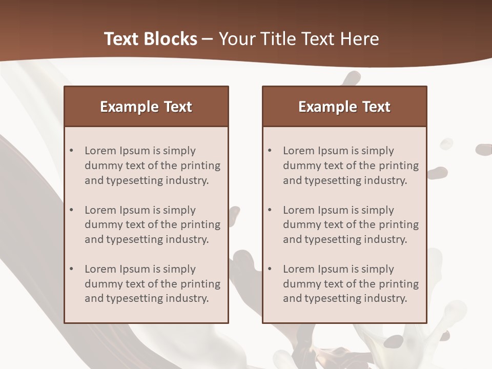 Liquid Dark Swirl PowerPoint Template