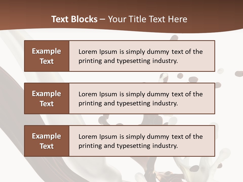 Liquid Dark Swirl PowerPoint Template