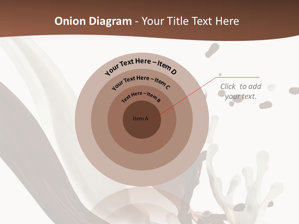 Liquid Dark Swirl PowerPoint Template