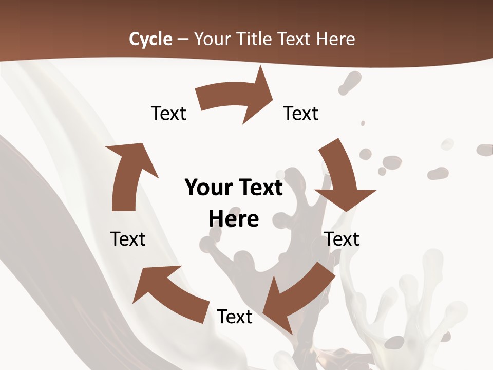 Liquid Dark Swirl PowerPoint Template