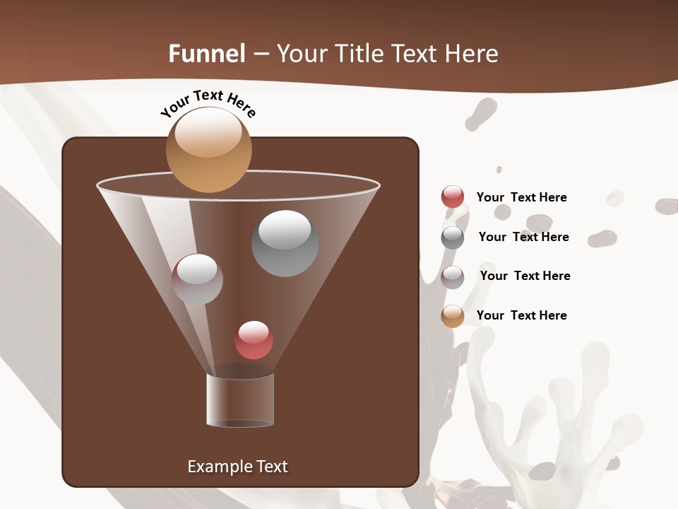 Liquid Dark Swirl PowerPoint Template