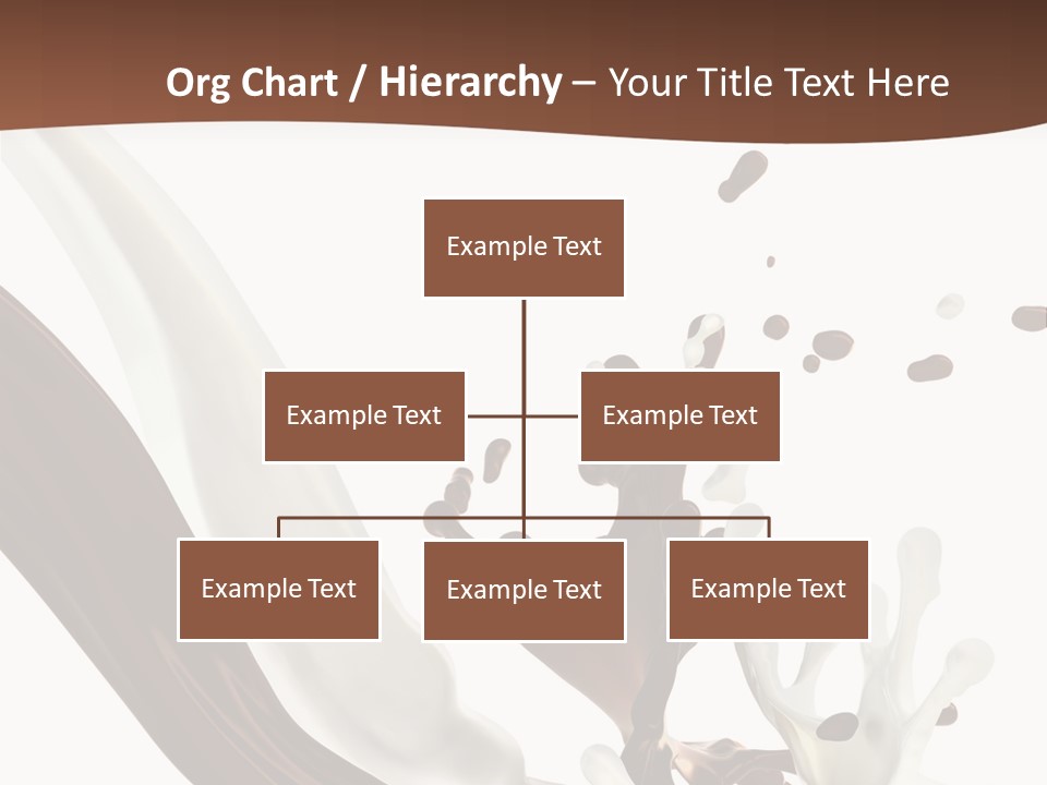Liquid Dark Swirl PowerPoint Template