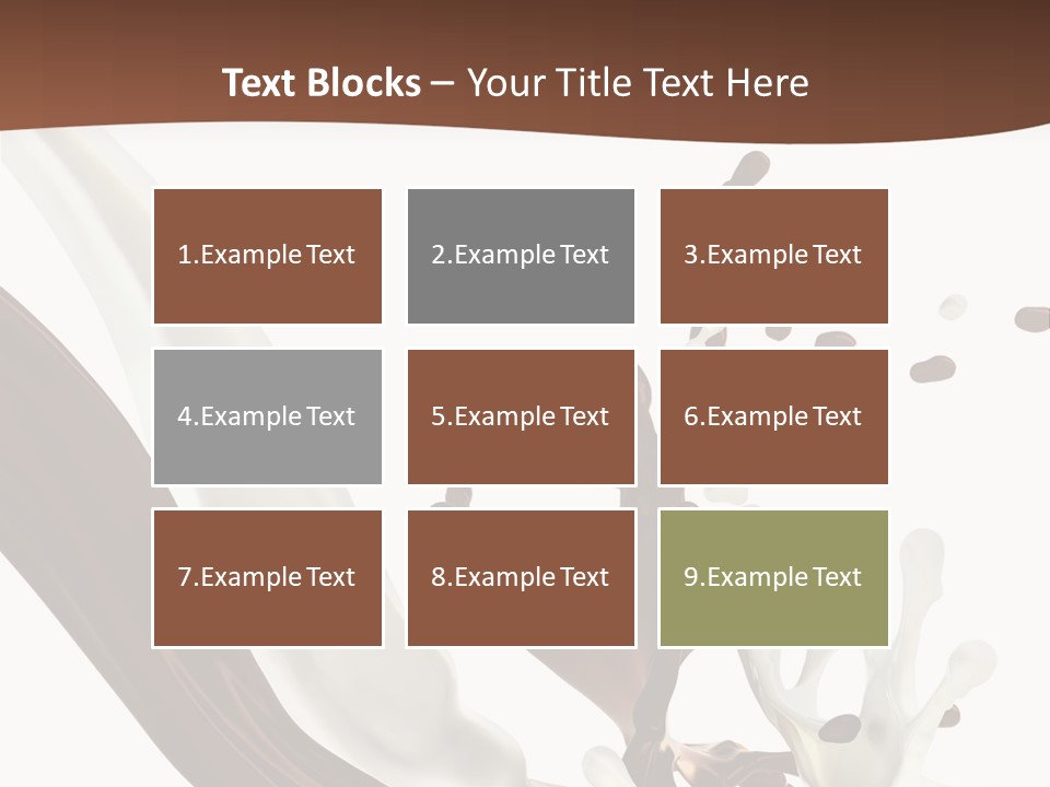 Liquid Dark Swirl PowerPoint Template