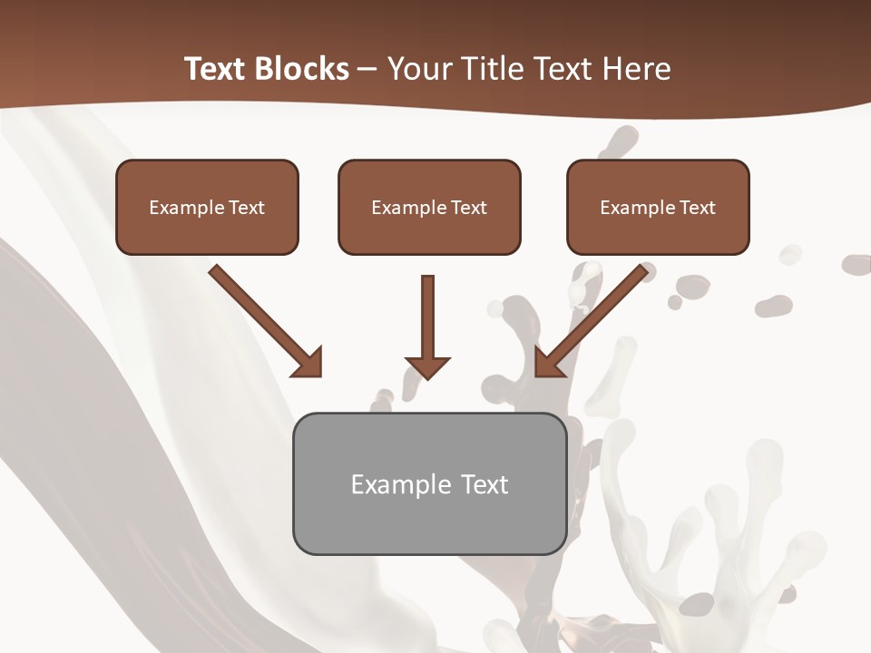 Liquid Dark Swirl PowerPoint Template