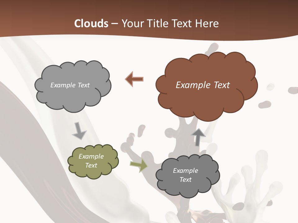 Liquid Dark Swirl PowerPoint Template
