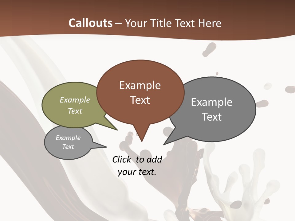 Liquid Dark Swirl PowerPoint Template