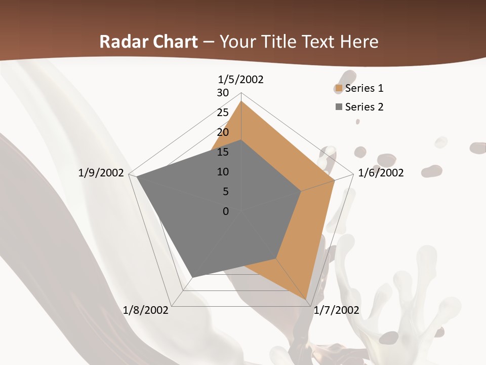 Liquid Dark Swirl PowerPoint Template