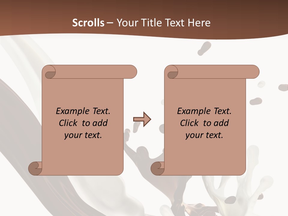 Liquid Dark Swirl PowerPoint Template