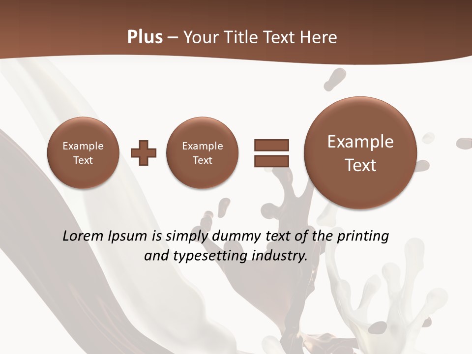 Liquid Dark Swirl PowerPoint Template