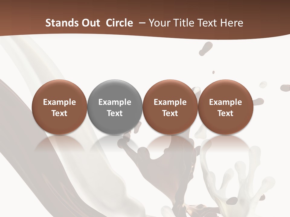 Liquid Dark Swirl PowerPoint Template