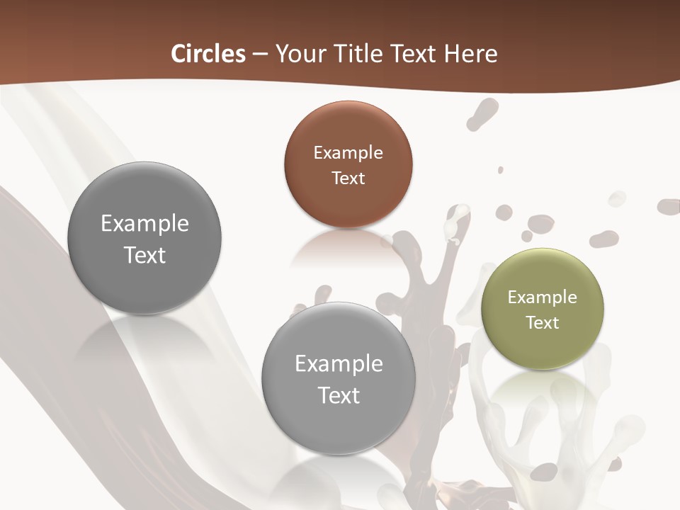 Liquid Dark Swirl PowerPoint Template