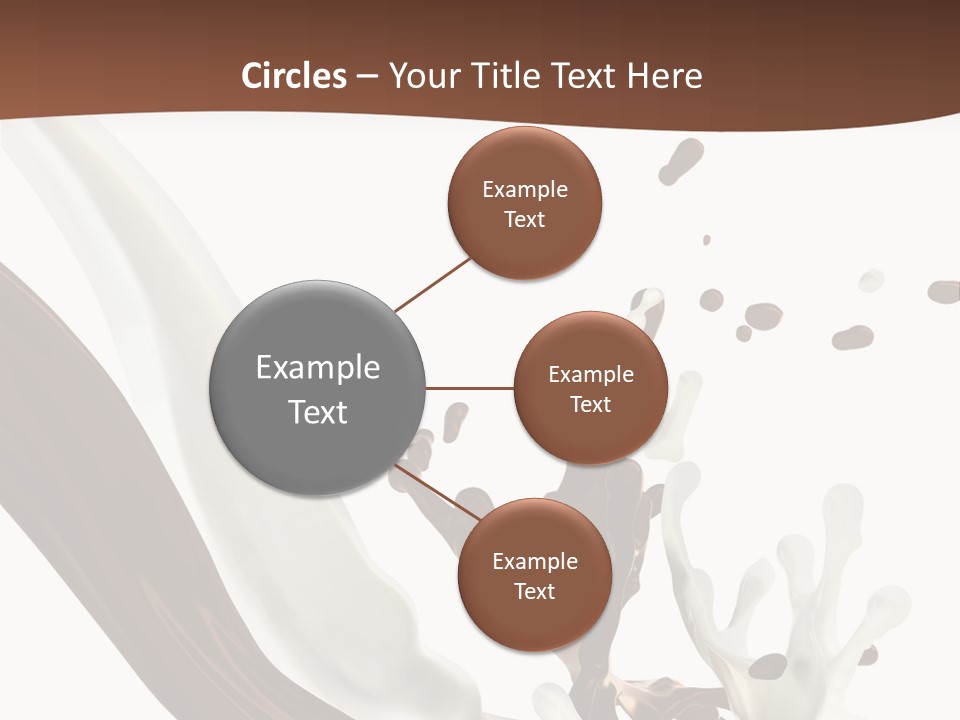 Liquid Dark Swirl PowerPoint Template