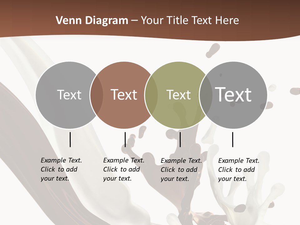 Liquid Dark Swirl PowerPoint Template