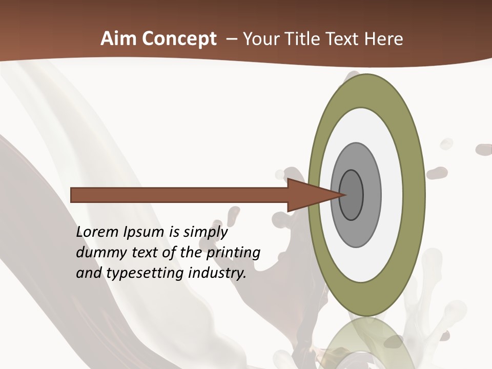 Liquid Dark Swirl PowerPoint Template