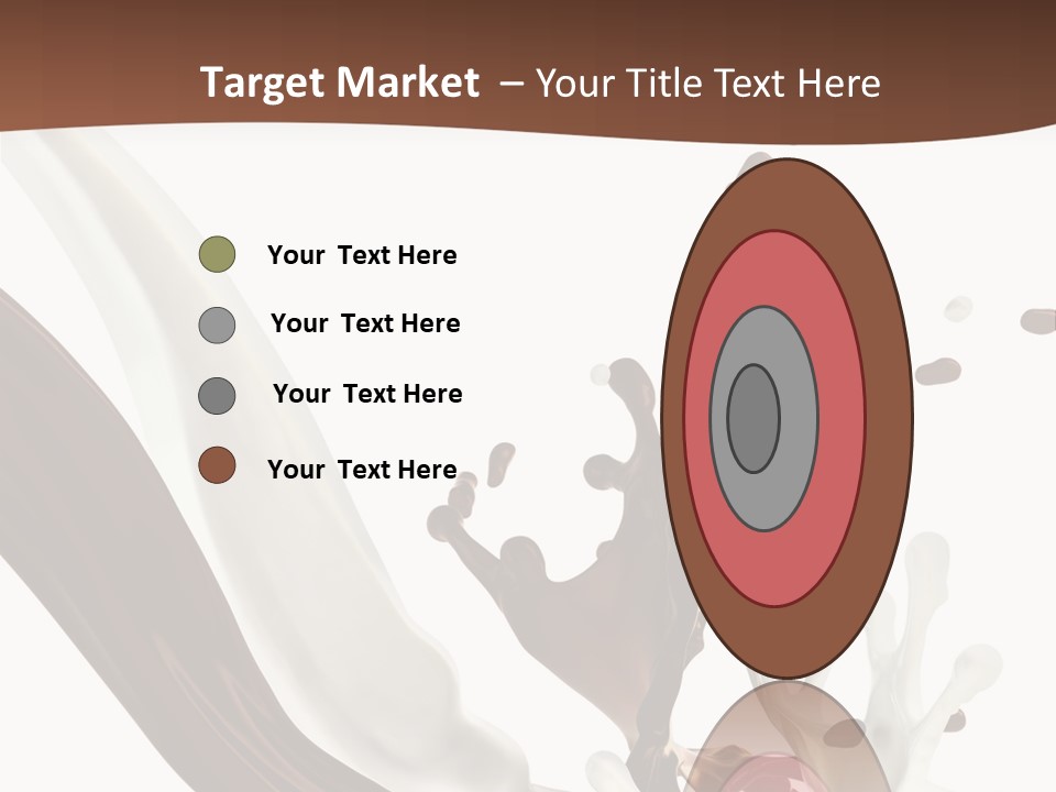 Liquid Dark Swirl PowerPoint Template