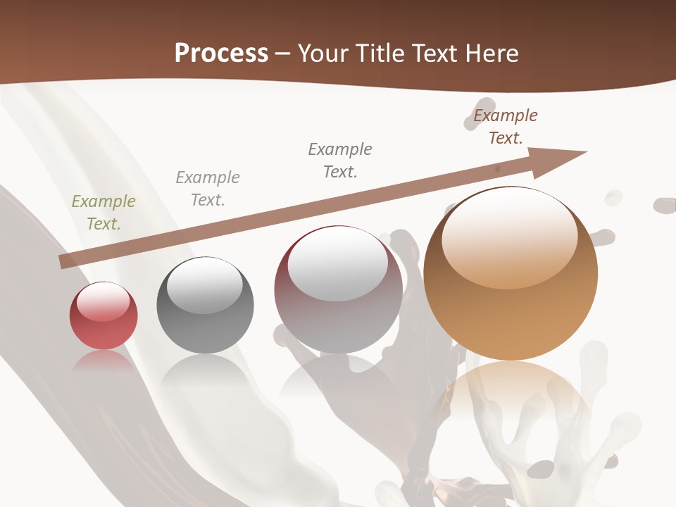 Liquid Dark Swirl PowerPoint Template