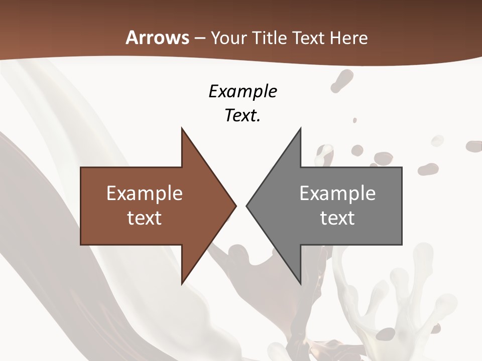 Liquid Dark Swirl PowerPoint Template