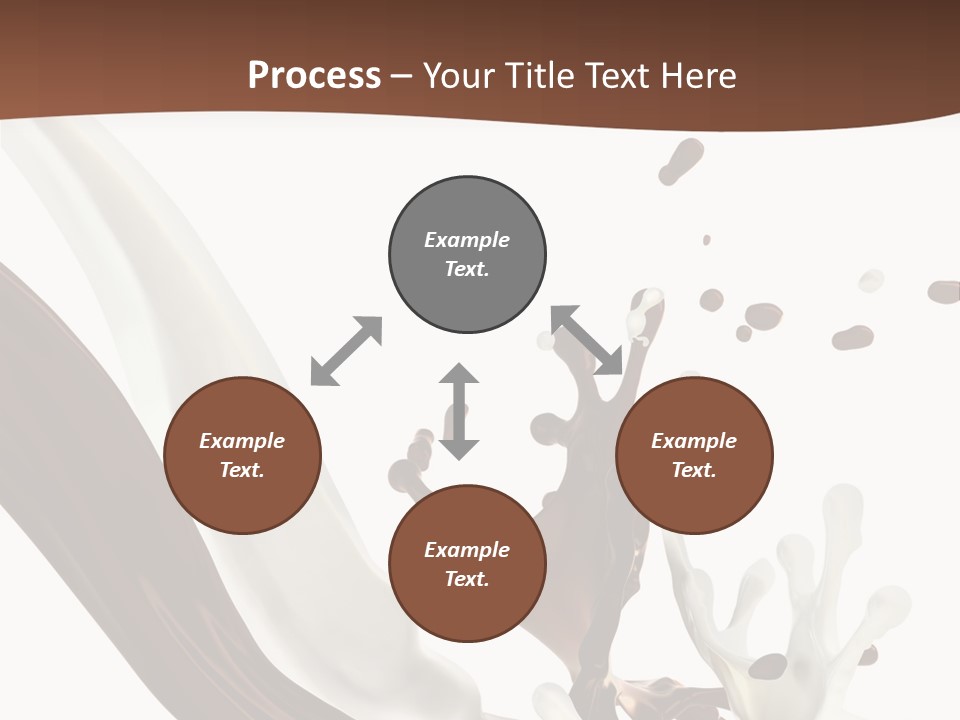 Liquid Dark Swirl PowerPoint Template