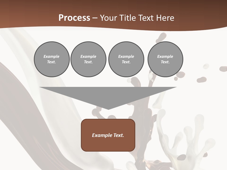 Liquid Dark Swirl PowerPoint Template