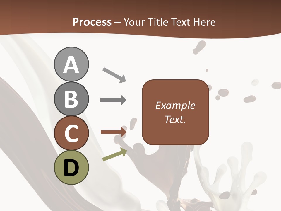 Liquid Dark Swirl PowerPoint Template