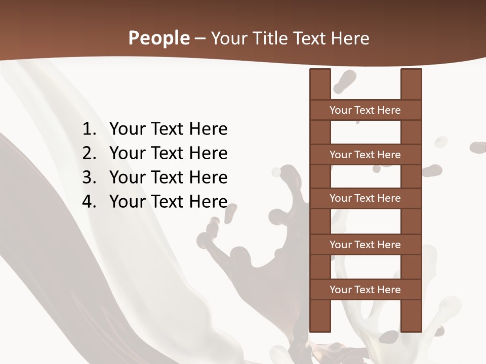 Liquid Dark Swirl PowerPoint Template