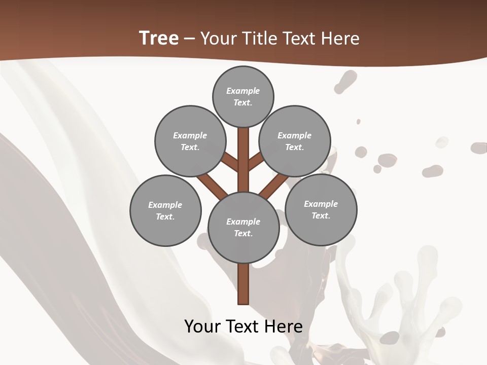 Liquid Dark Swirl PowerPoint Template