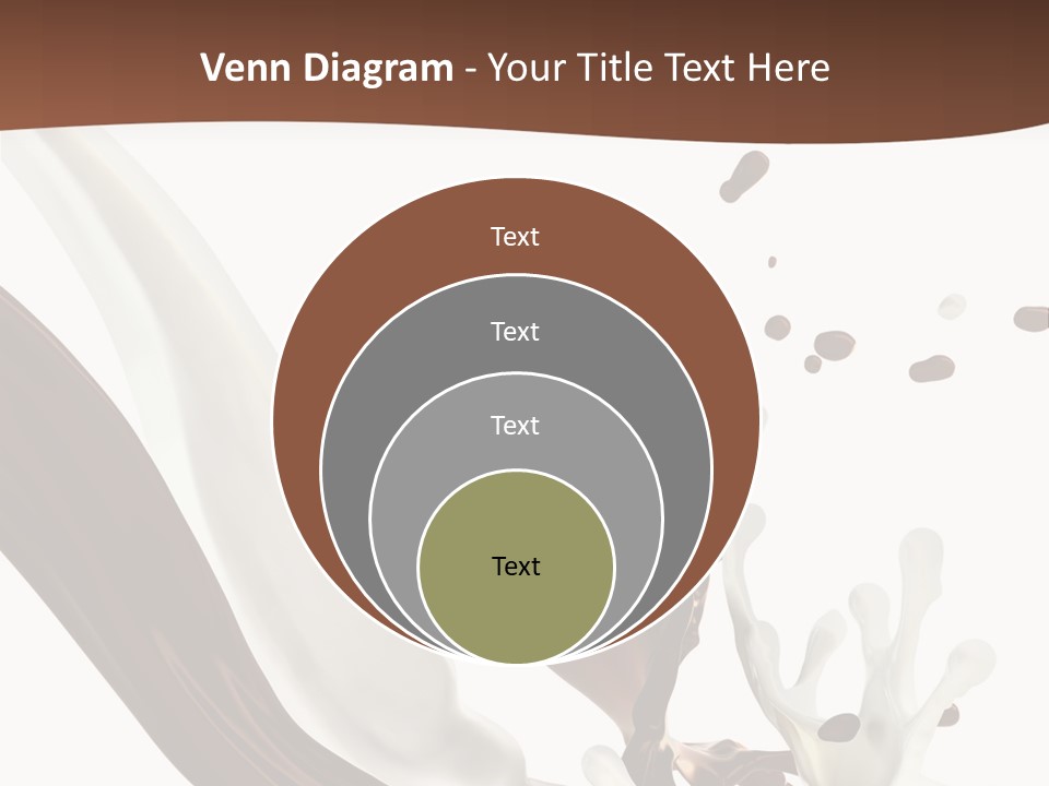 Liquid Dark Swirl PowerPoint Template