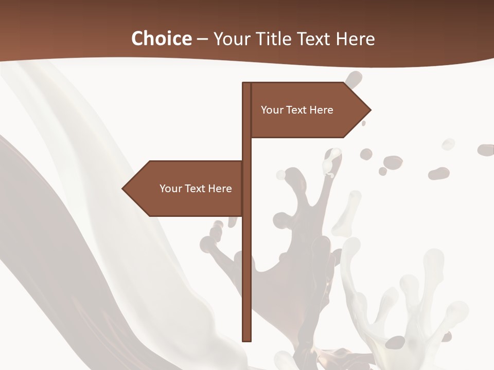 Liquid Dark Swirl PowerPoint Template