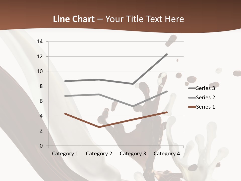 Liquid Dark Swirl PowerPoint Template