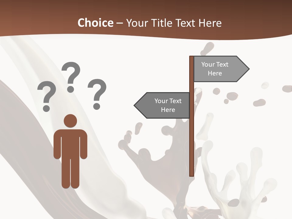 Liquid Dark Swirl PowerPoint Template