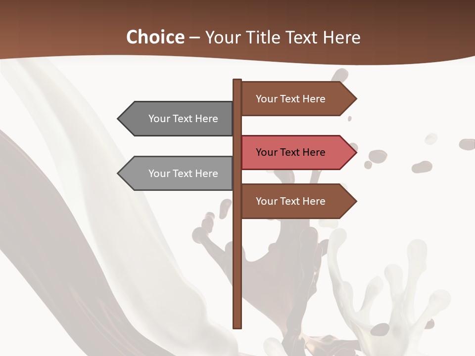 Liquid Dark Swirl PowerPoint Template