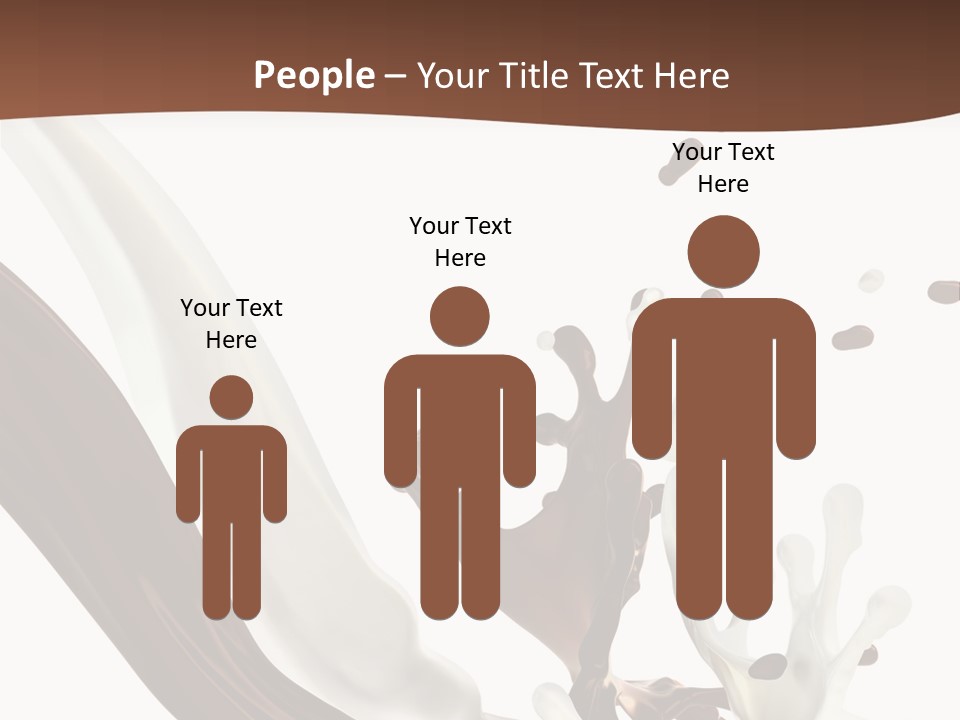 Liquid Dark Swirl PowerPoint Template