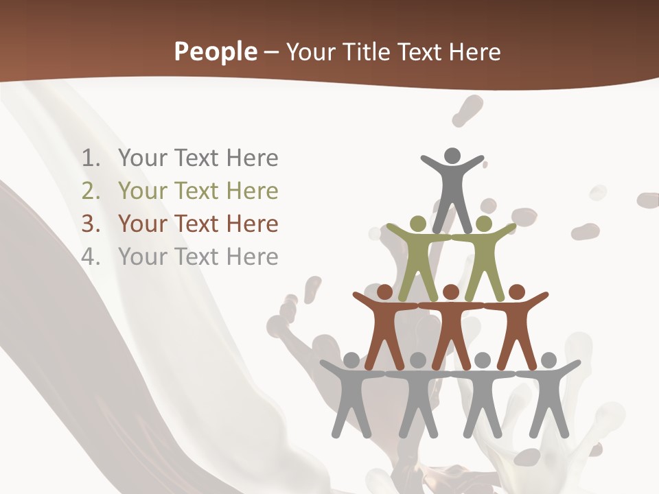 Liquid Dark Swirl PowerPoint Template