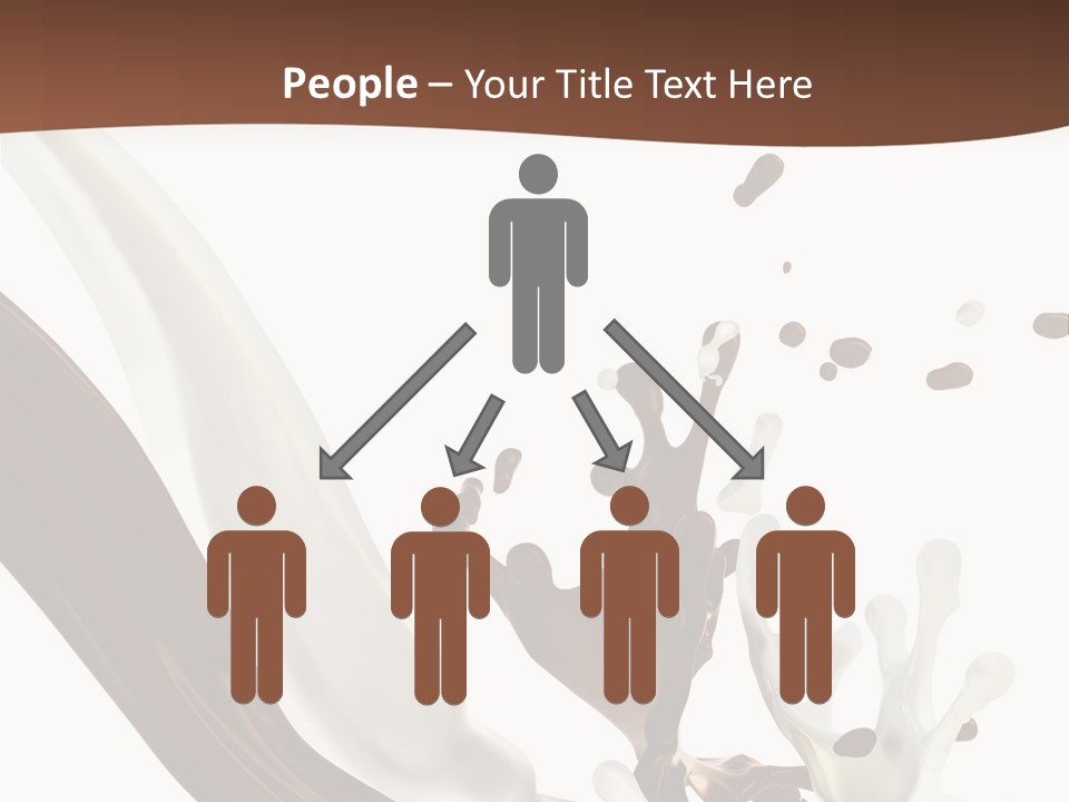 Liquid Dark Swirl PowerPoint Template