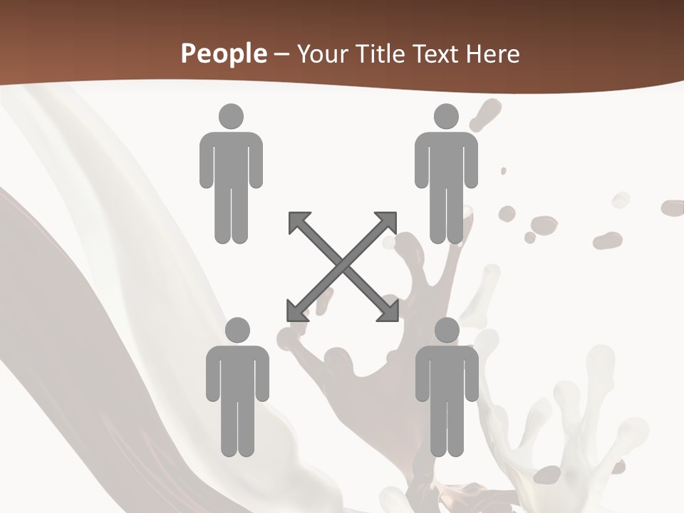 Liquid Dark Swirl PowerPoint Template