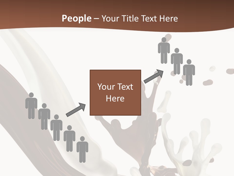 Liquid Dark Swirl PowerPoint Template