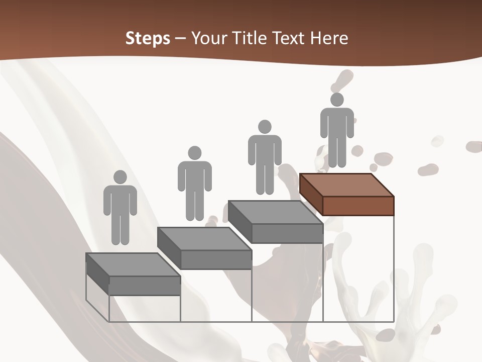 Liquid Dark Swirl PowerPoint Template