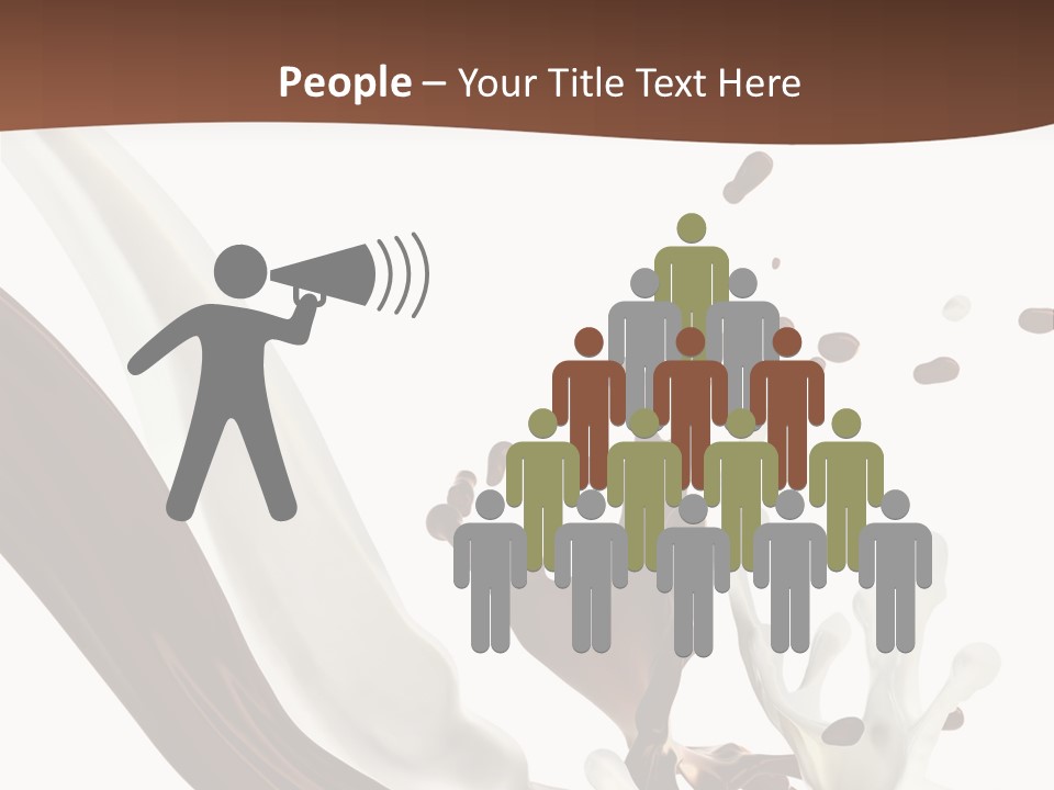 Liquid Dark Swirl PowerPoint Template