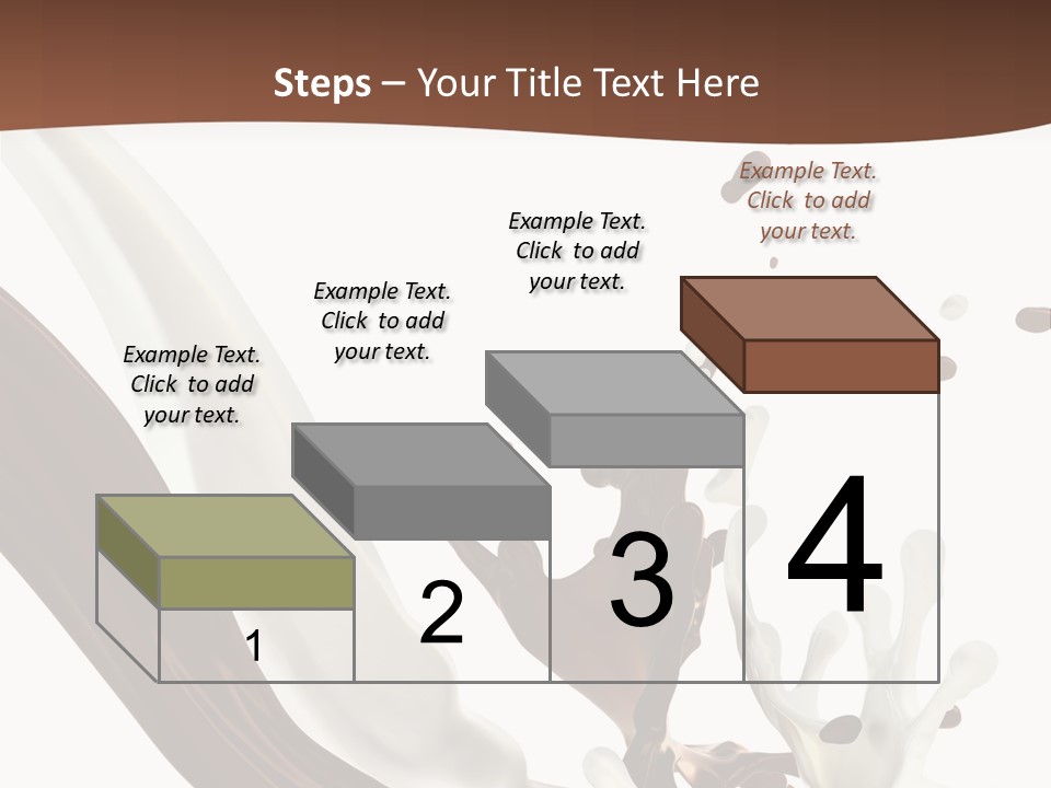 Liquid Dark Swirl PowerPoint Template