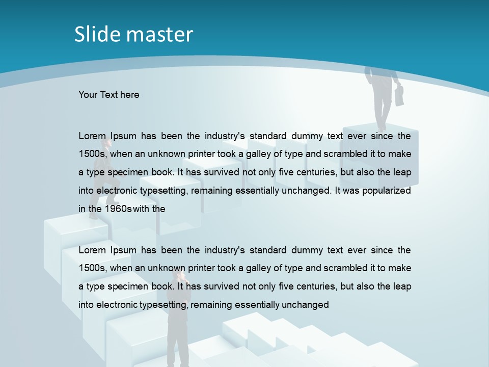 Success Challenge Man PowerPoint Template