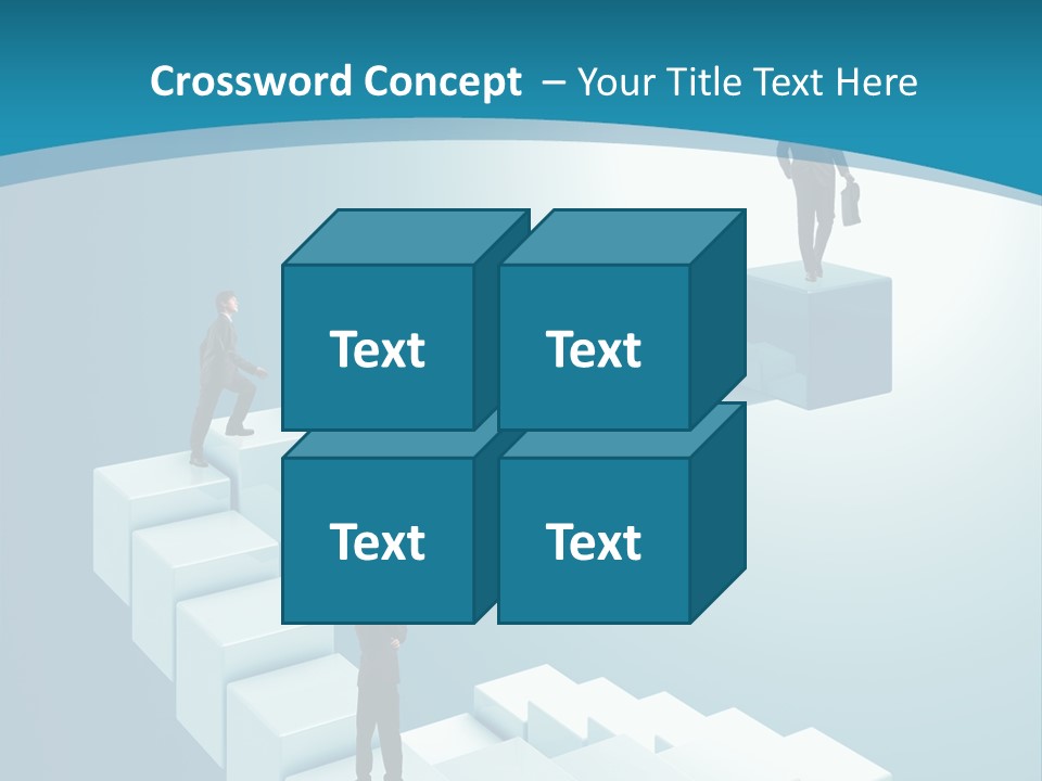 Success Challenge Man PowerPoint Template