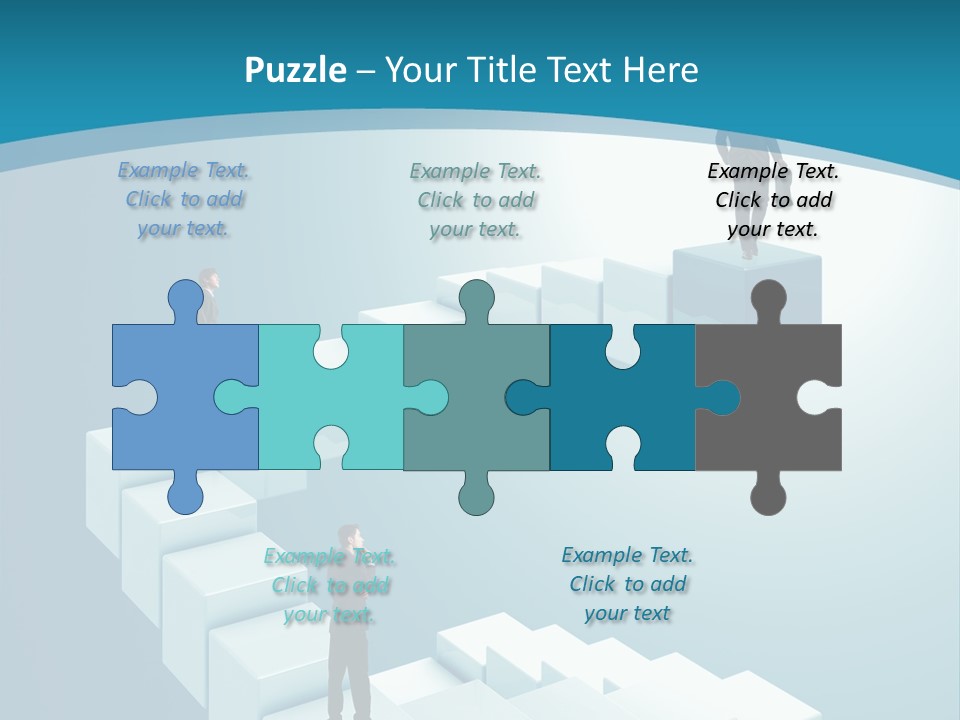 Success Challenge Man PowerPoint Template