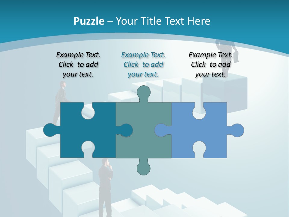 Success Challenge Man PowerPoint Template