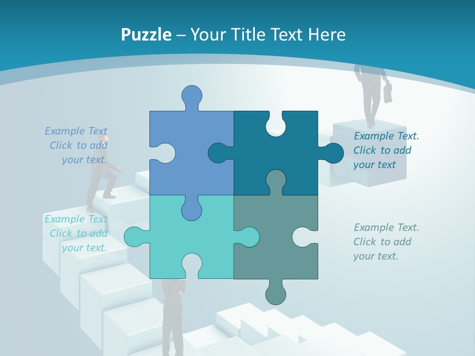 Success Challenge Man PowerPoint Template