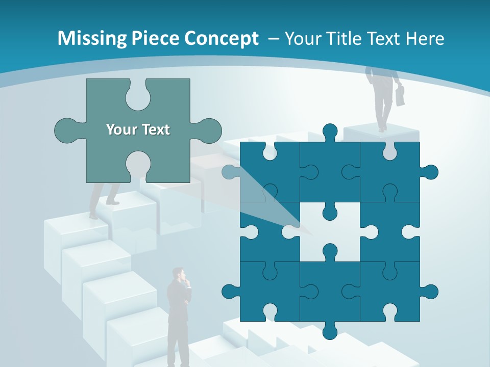 Success Challenge Man PowerPoint Template