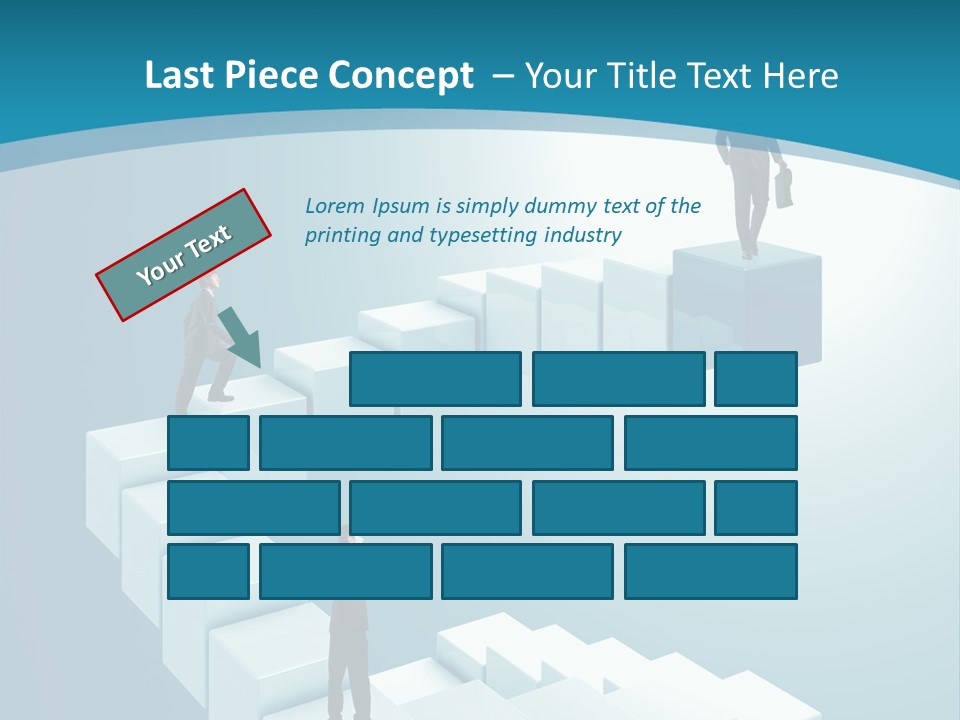 Success Challenge Man PowerPoint Template
