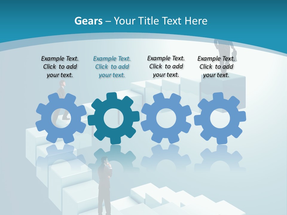 Success Challenge Man PowerPoint Template