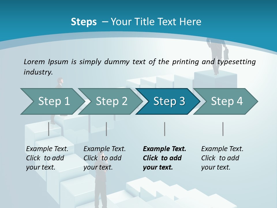 Success Challenge Man PowerPoint Template